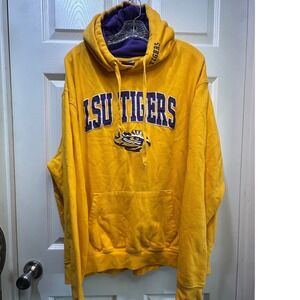 LSU Tigers Hoodie Sweatshirt Mens XXXL Gold Purple Stadium Athletics
